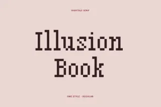 Illusion Book - Gothic Pixel Font