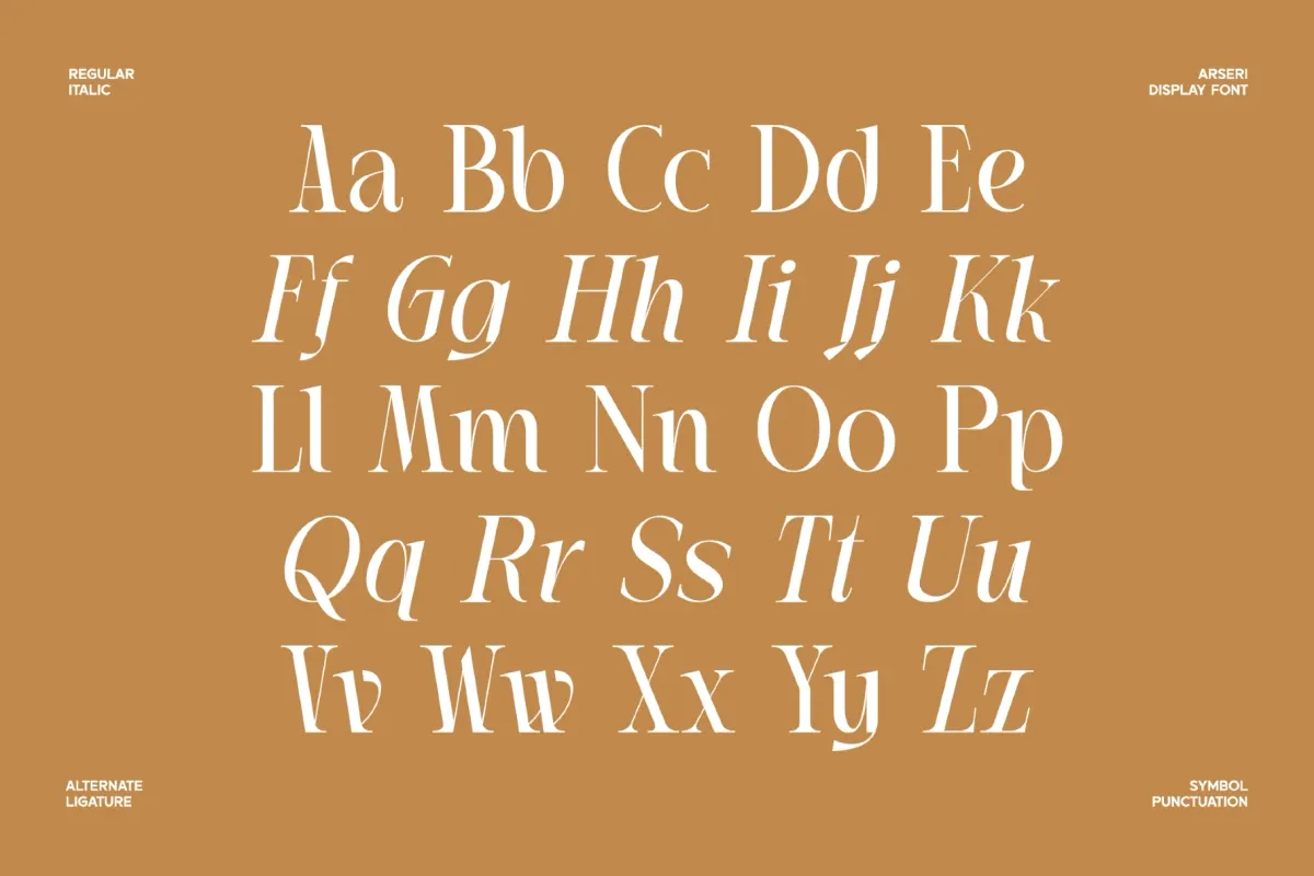 Arseri - Luxury Serif Display Font