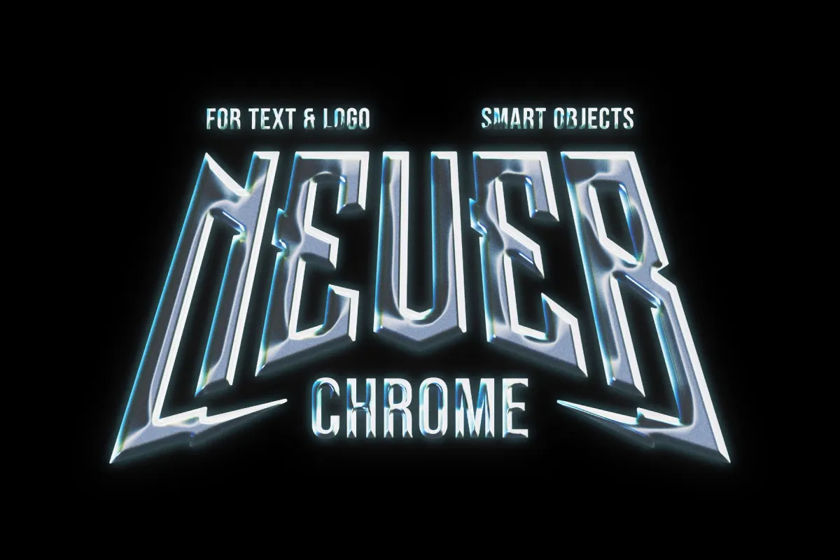 Chrome Text & Logo Effect