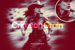 Crimson Grain Zine Effect