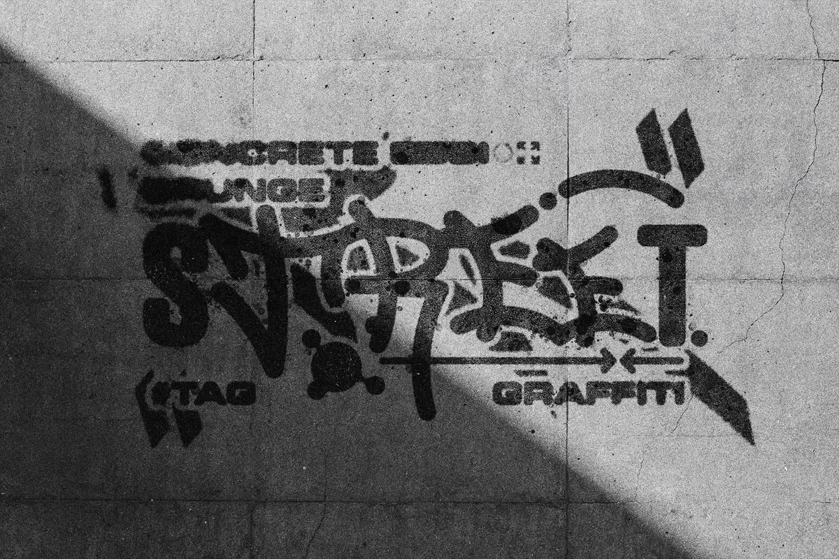 Grunge Street Concrete Text Effect