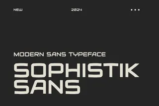 Sophistik Sans - Modern Sans Typeface