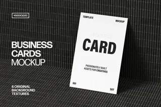 85x55mm Business Card Mockup