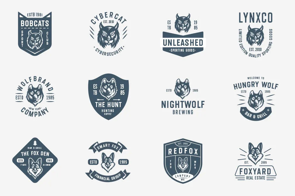 Savage Animals Vector Bundle