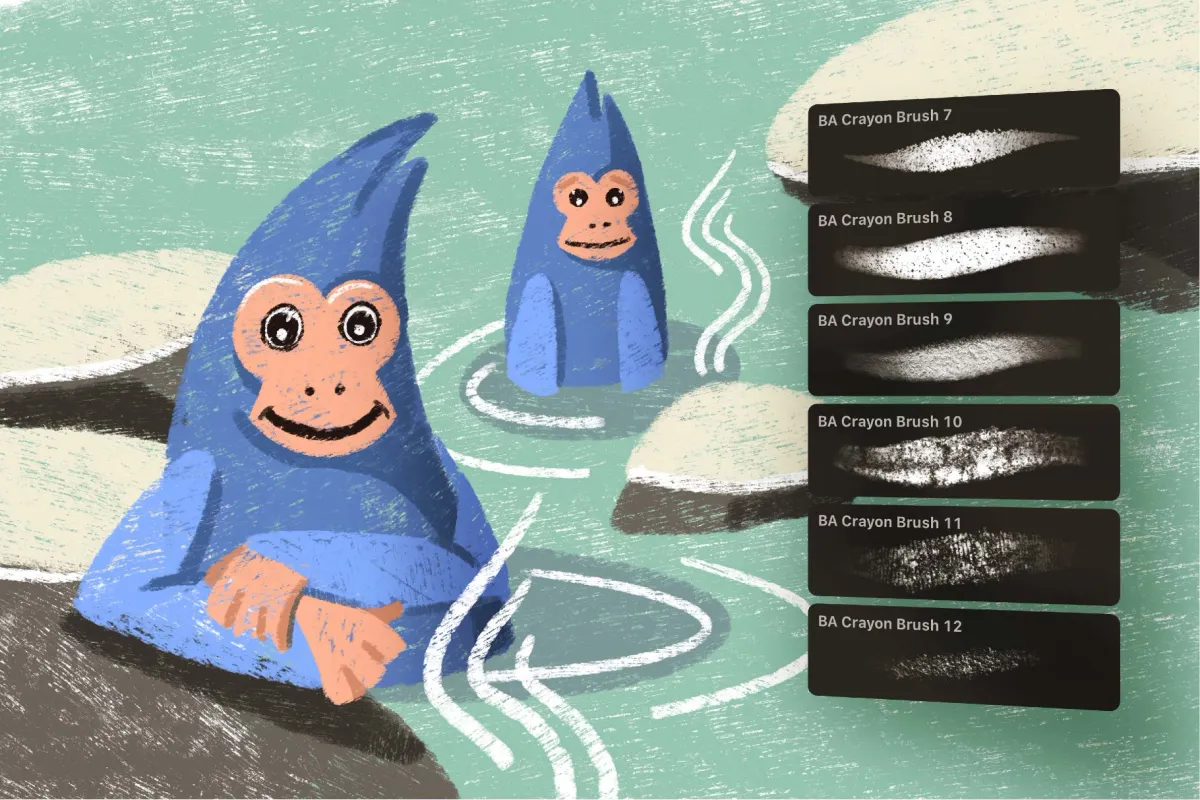 Joyful Crayon Affinity Brushes