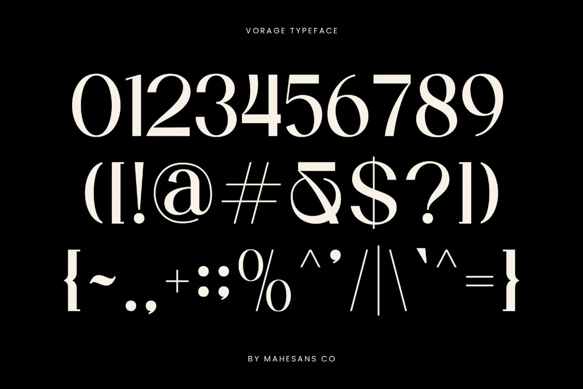 Vorage – Elegant Luxury Serif Font