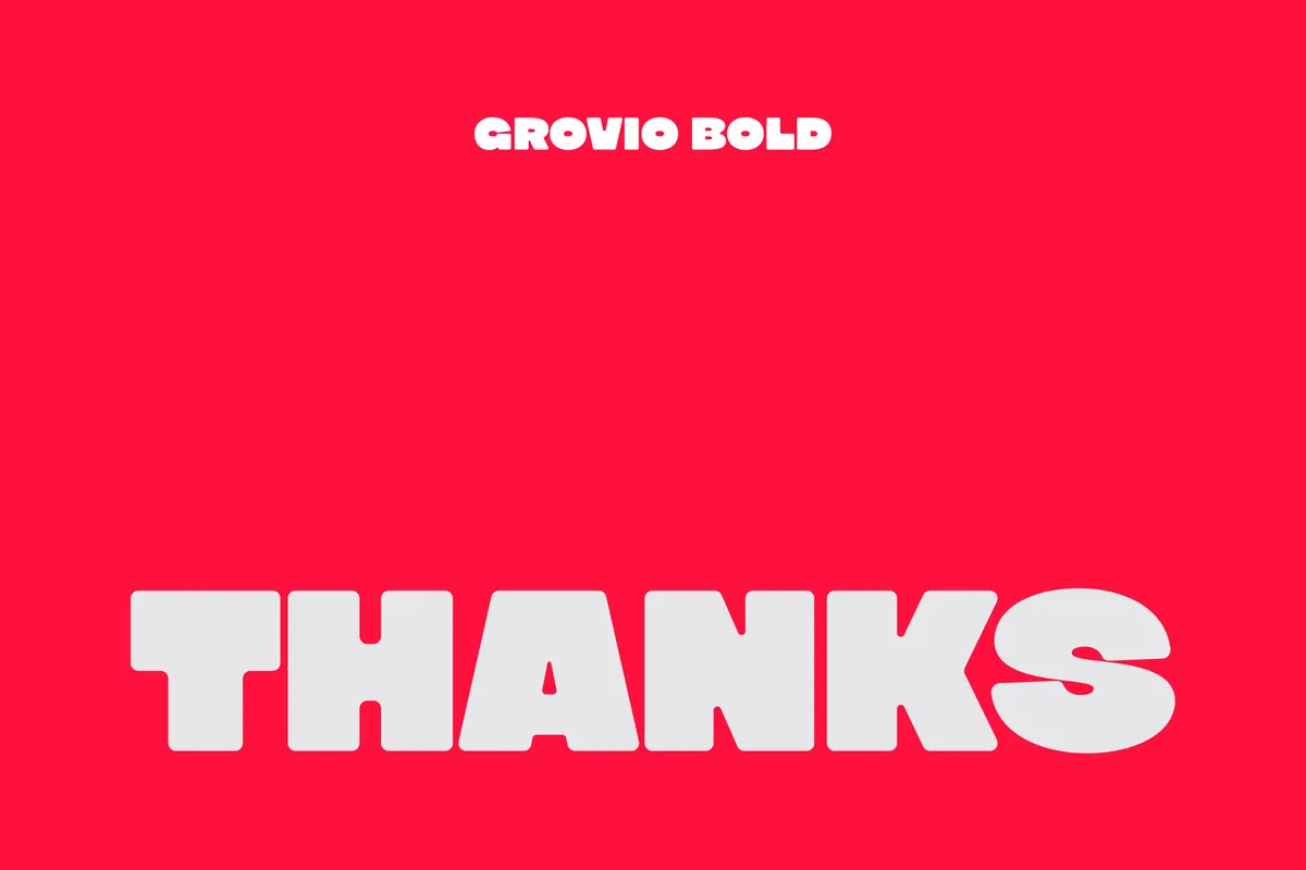 Grovio - Bold Groovy Display Font