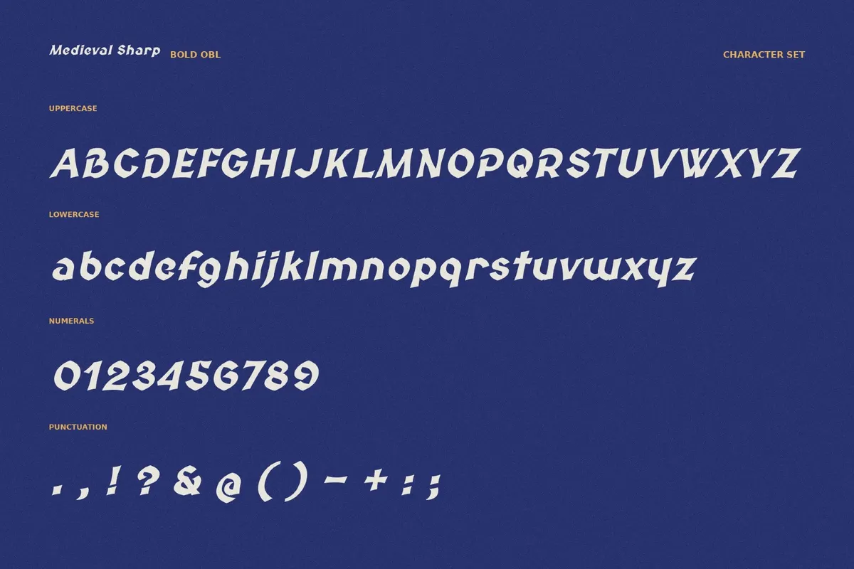Medieval Sharp Typeface