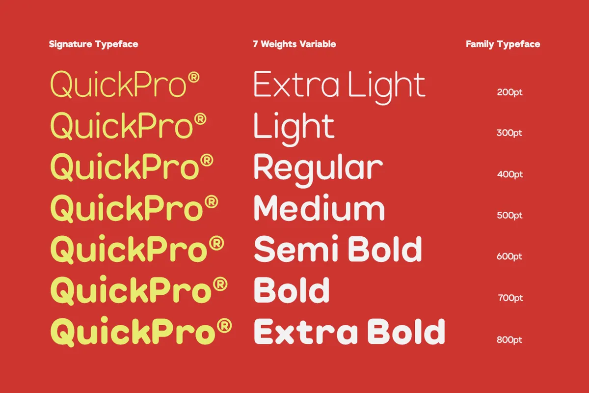 GC Quick Pro - Rounded Sans Family