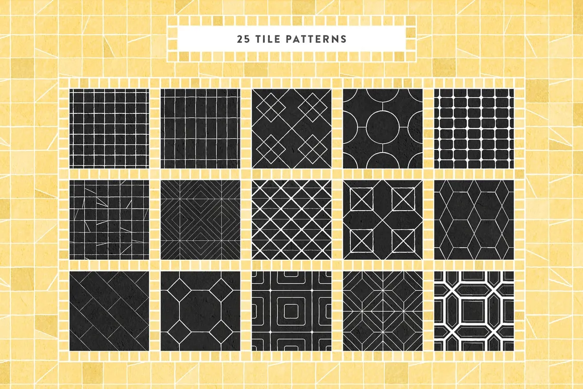 Mosaic Tile Illustrator Brushes