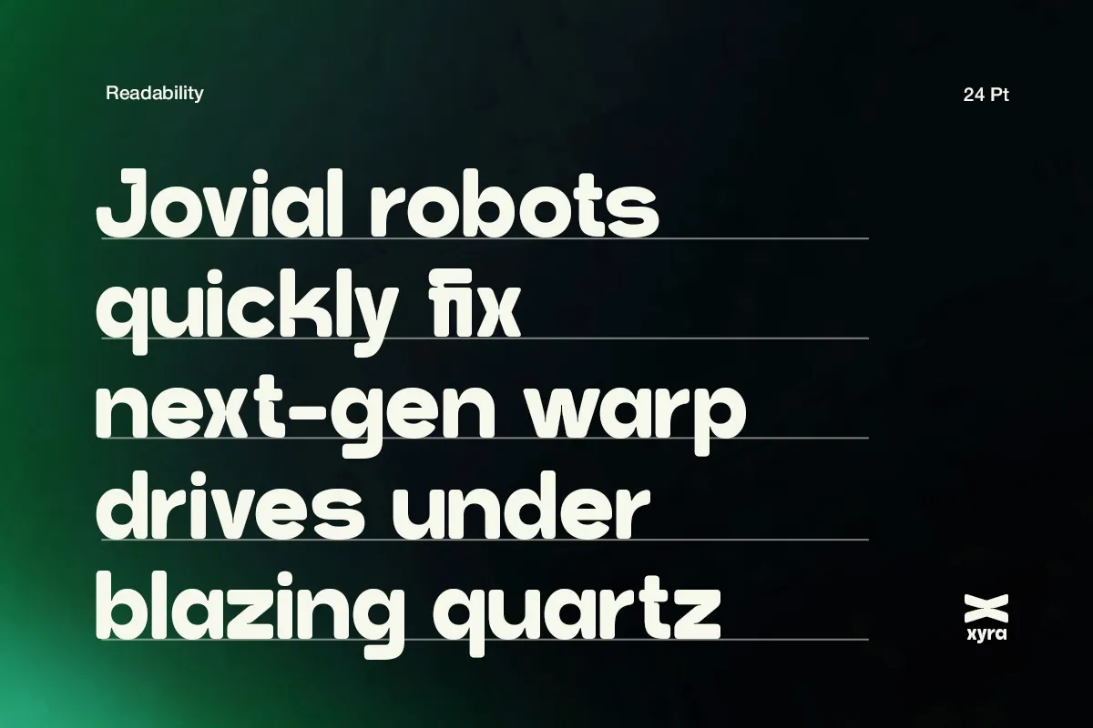 Noffixa - Rounded Geometric Tech Font