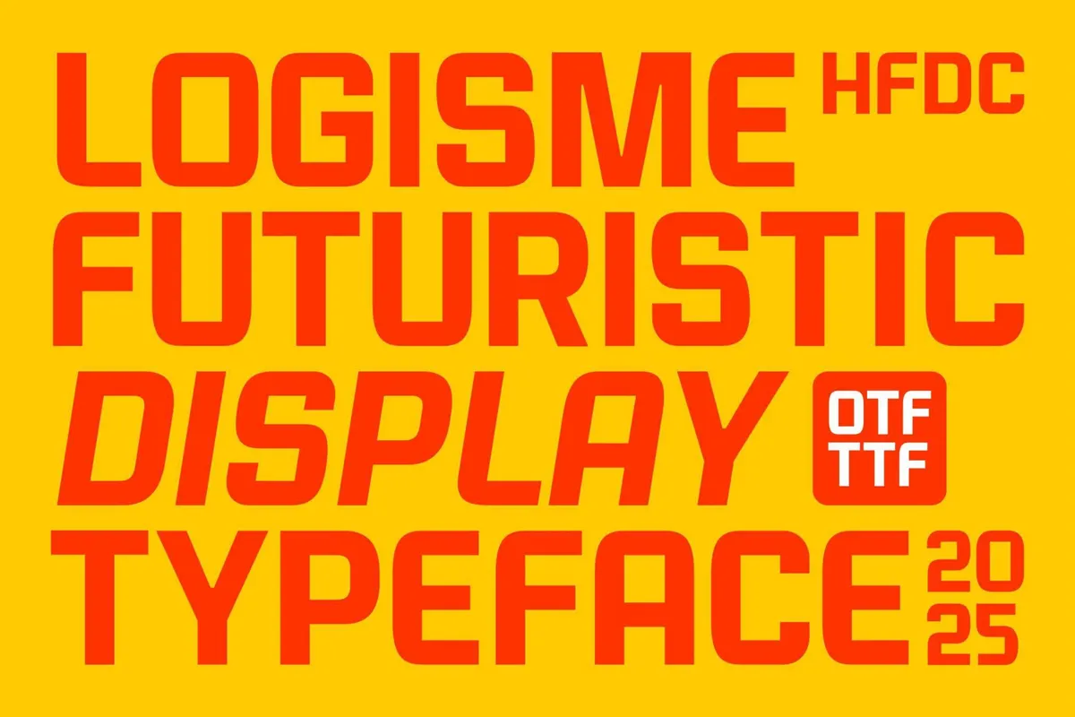 Logisme Futuristic Typeface