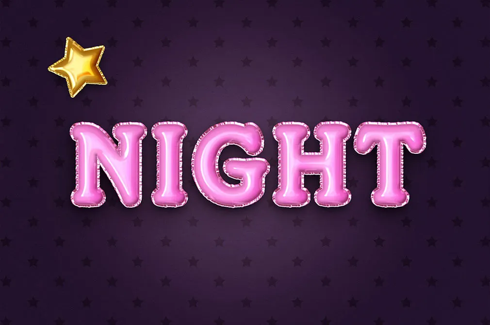 Foil Balloon Text Effects