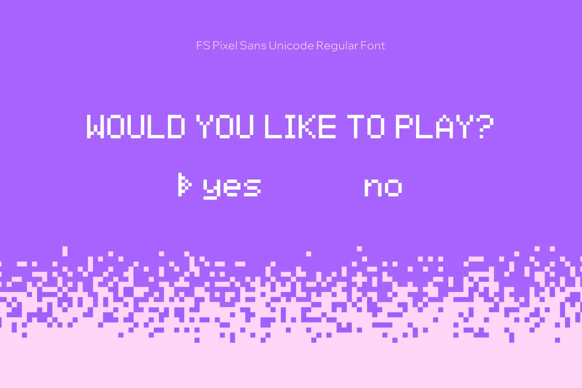 FS Pixel Sans Unicode Regular Font