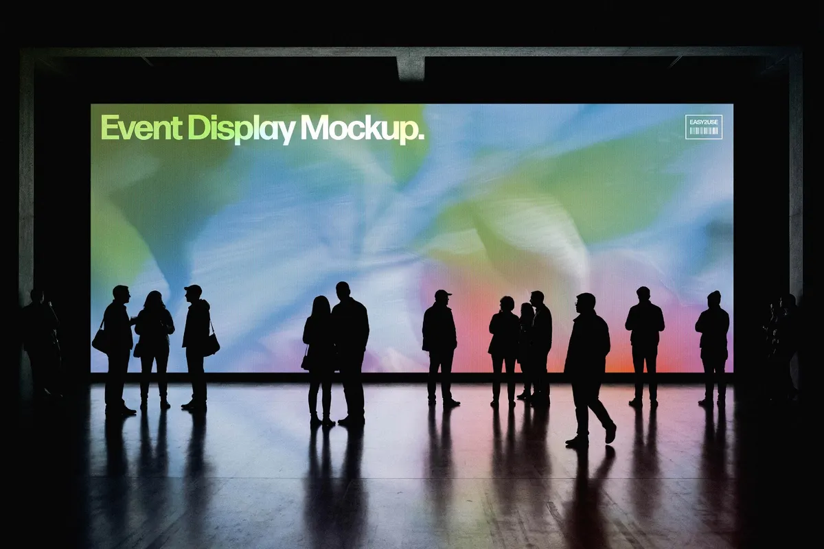 Large Event Screen Mockup