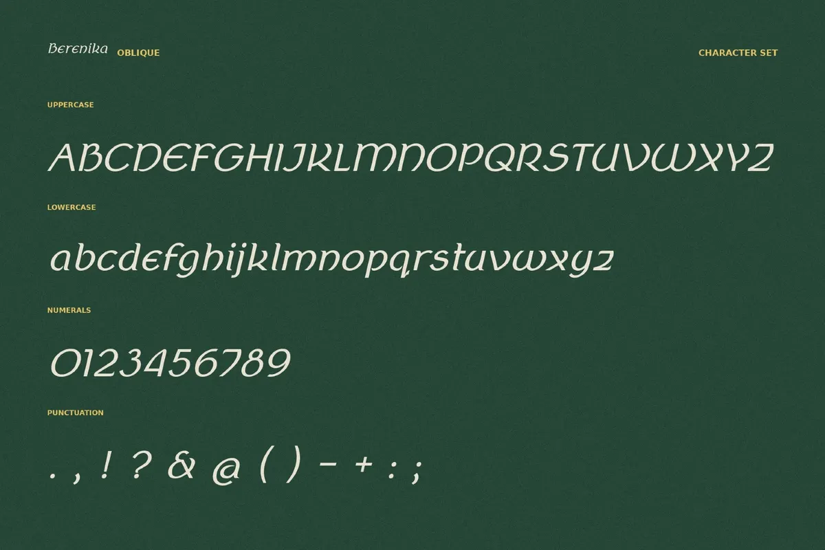 Berenika - Celtic Font Family