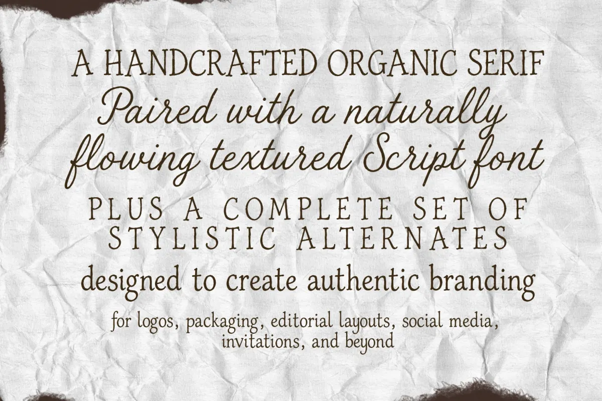 The Sunny Field - Rustic Serif & Script Duo