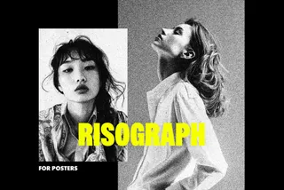 Grainy Risograph Poster Effect