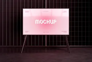 16:9 Indoor Screen Mockup