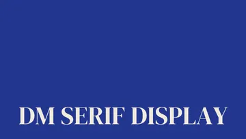 DM Serif Display - Free Font