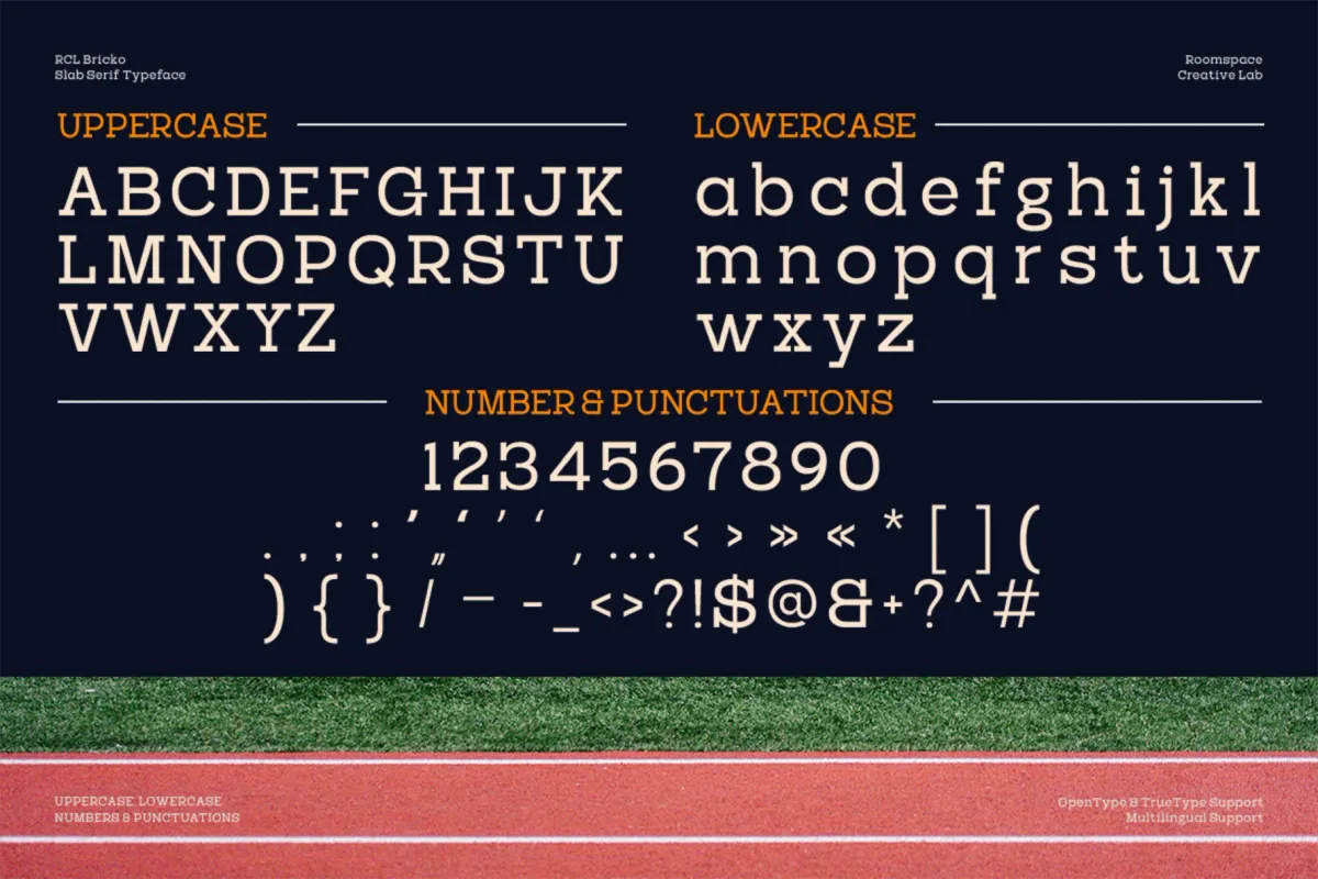 RCL Bricko – Bold Modern Slab Serif Font
