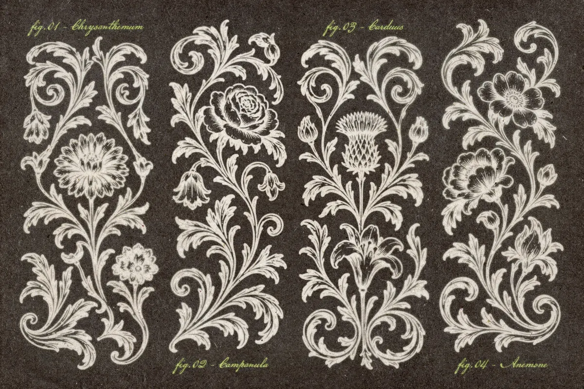 Floral Gothic Ornaments