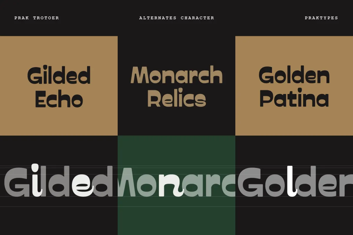 PRAK Trotoer - Vintage Display Font