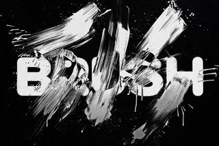 Distort Brush Text Effect