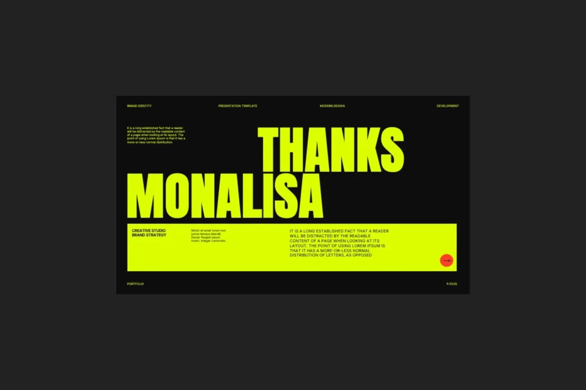 Keynote - Monalisa Brand Strategy Template