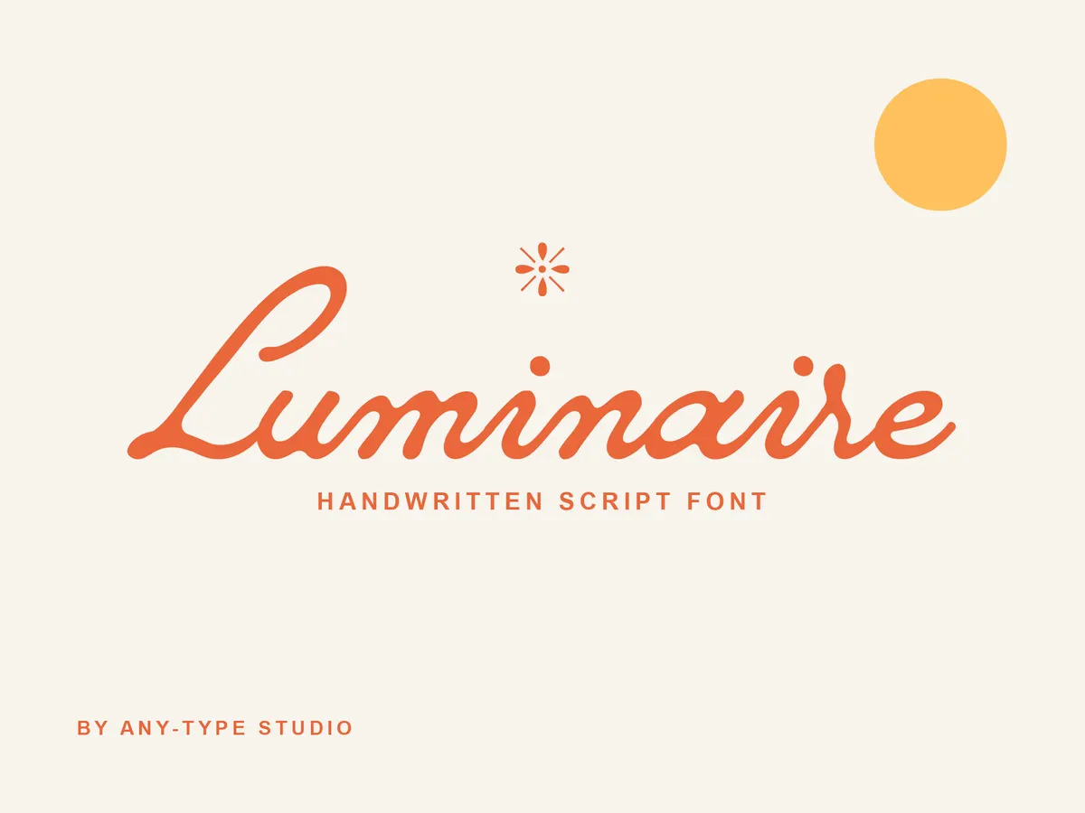 Luminaire Script Font