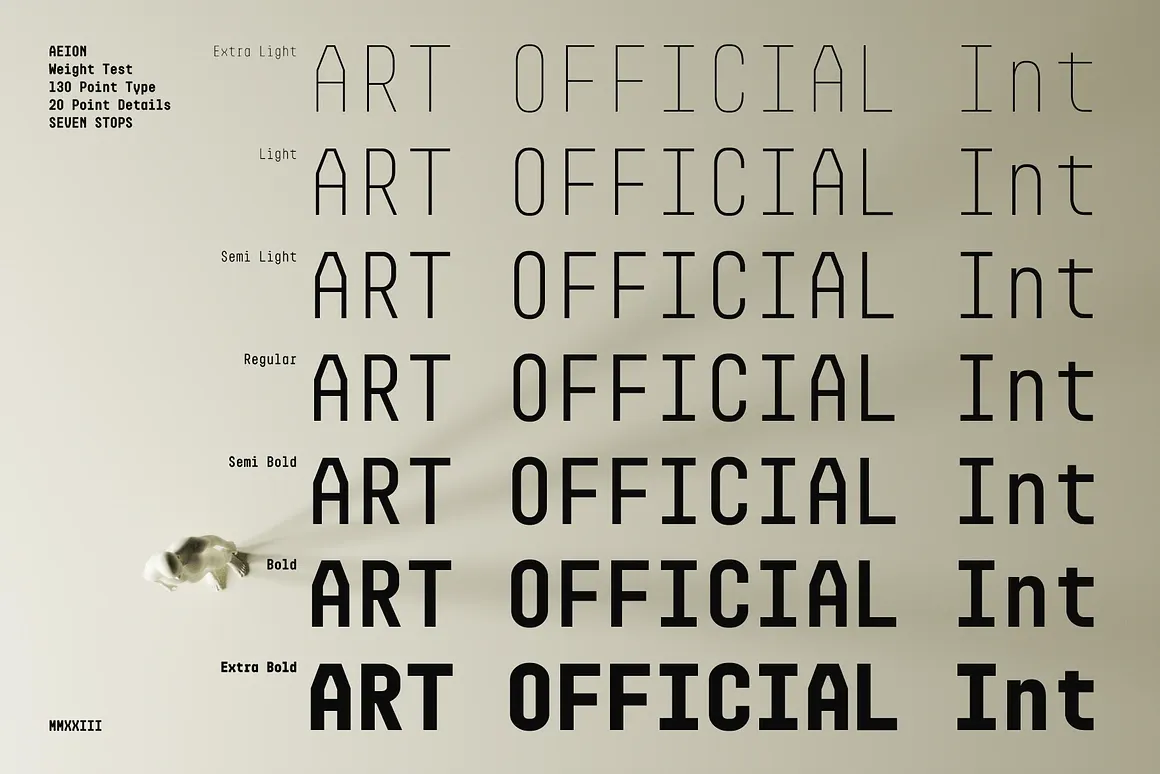 Aeion - Condensed Tech Mono Font Family