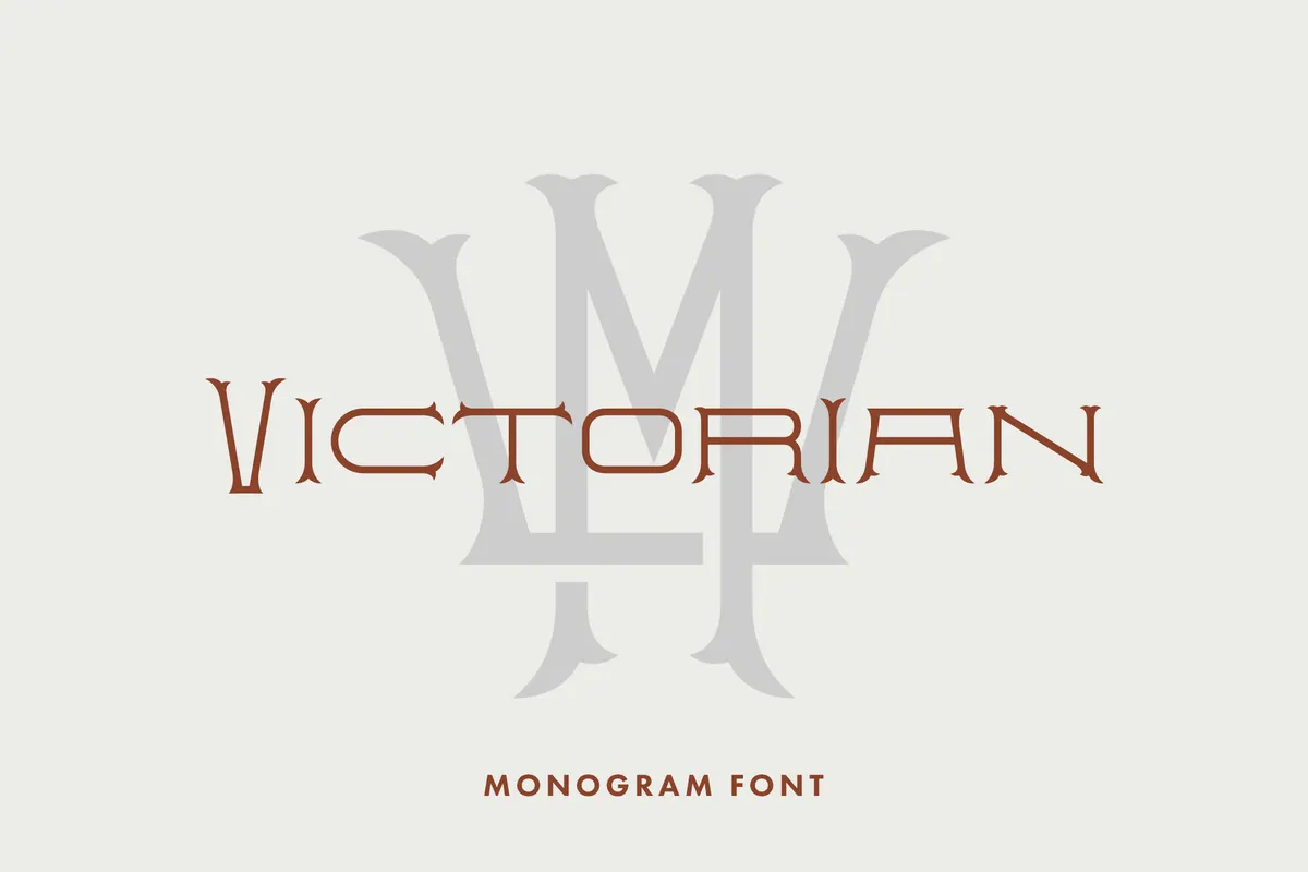 Victorian Monogram Font