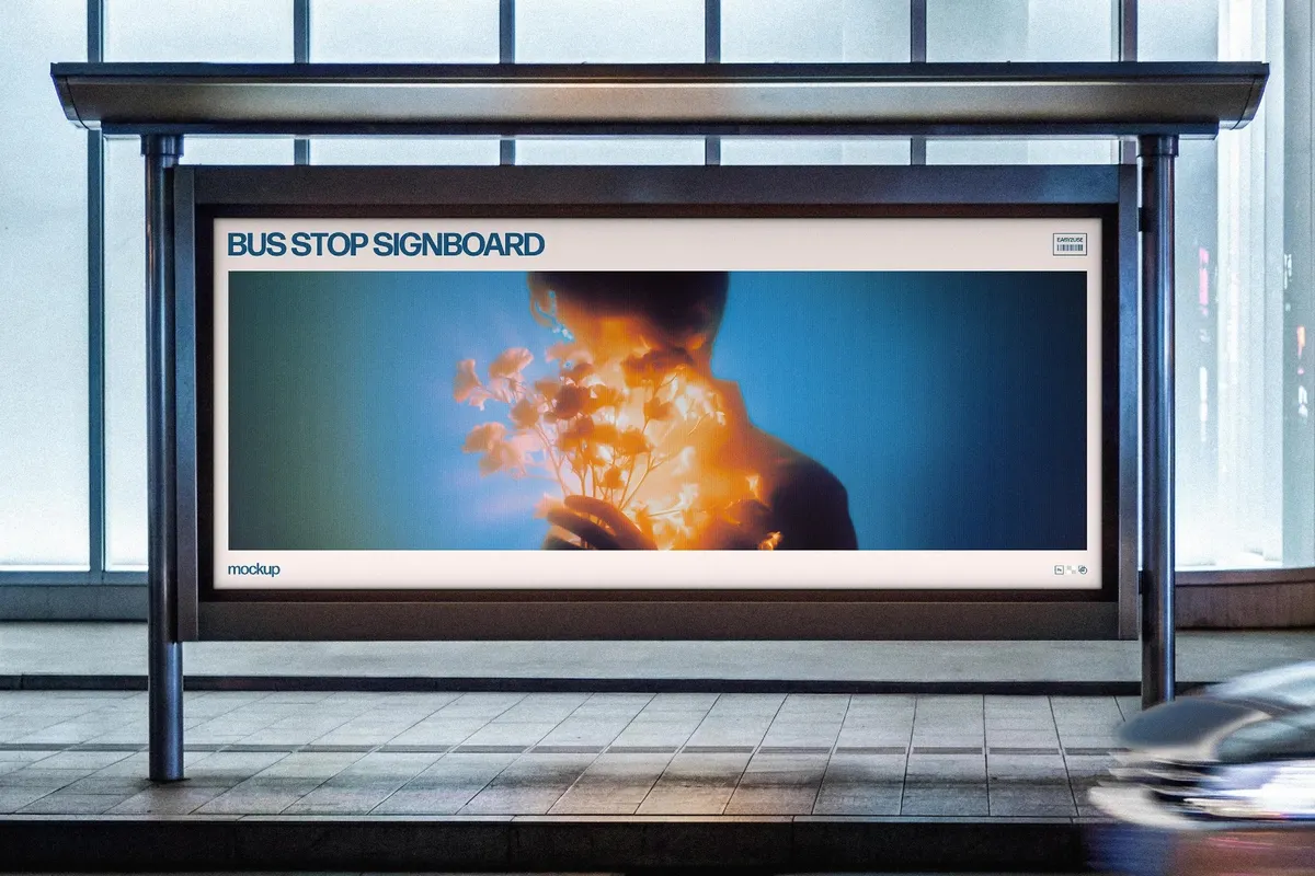 Bus Stop Screen Mockup