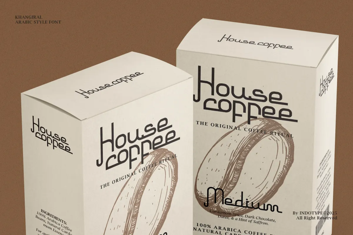 Khangiral - Monolinear Arabic Display Font