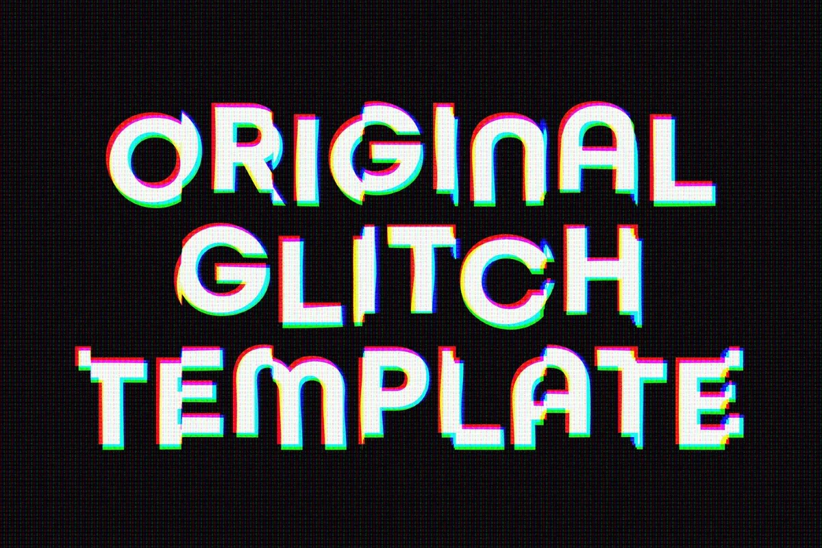 Glitch Screen Text Effect