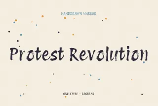 Protest Revolution - Grunge Brush Font