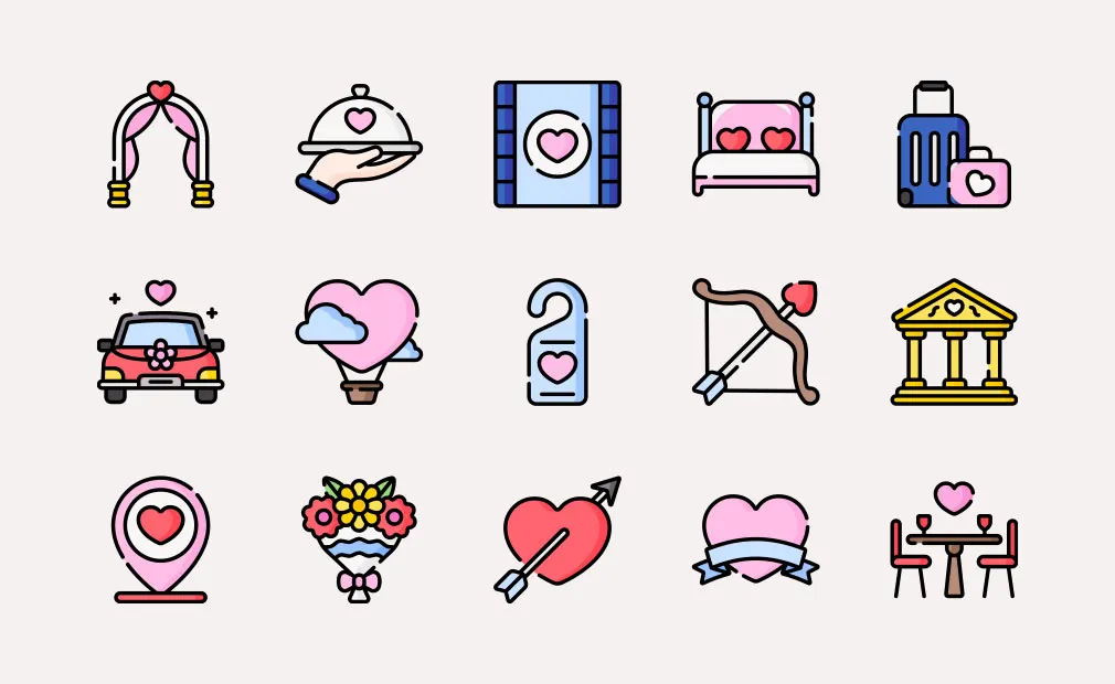 Wedding Vector Icons
