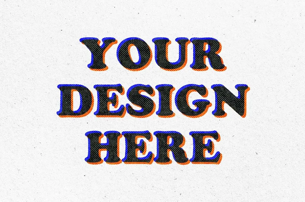 Overprint Grunge Text & Logo Effect