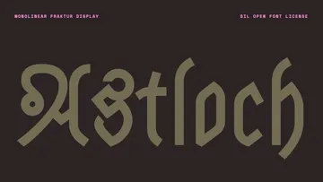Astloch - Free Monoline Gothic Display
