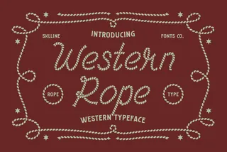Western Rope - Western Script Font