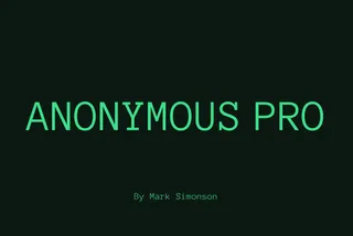 Anonymous Pro Mono Font