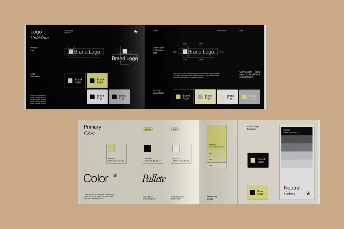 Brand Style Guidelines Template InDesign