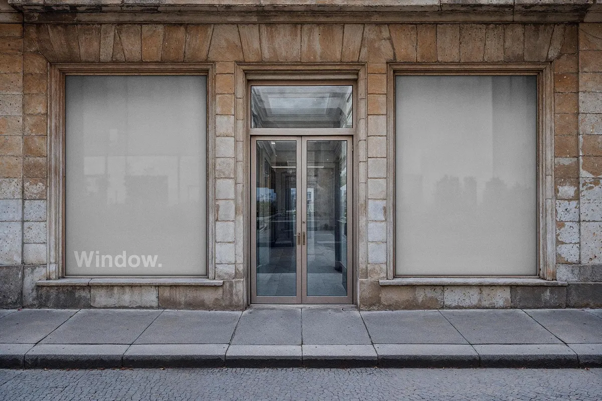 Stone Facade Storefront Mockup