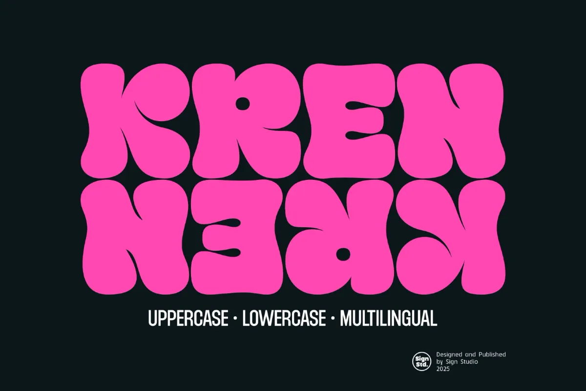 Kren - Graffiti Bubble Font