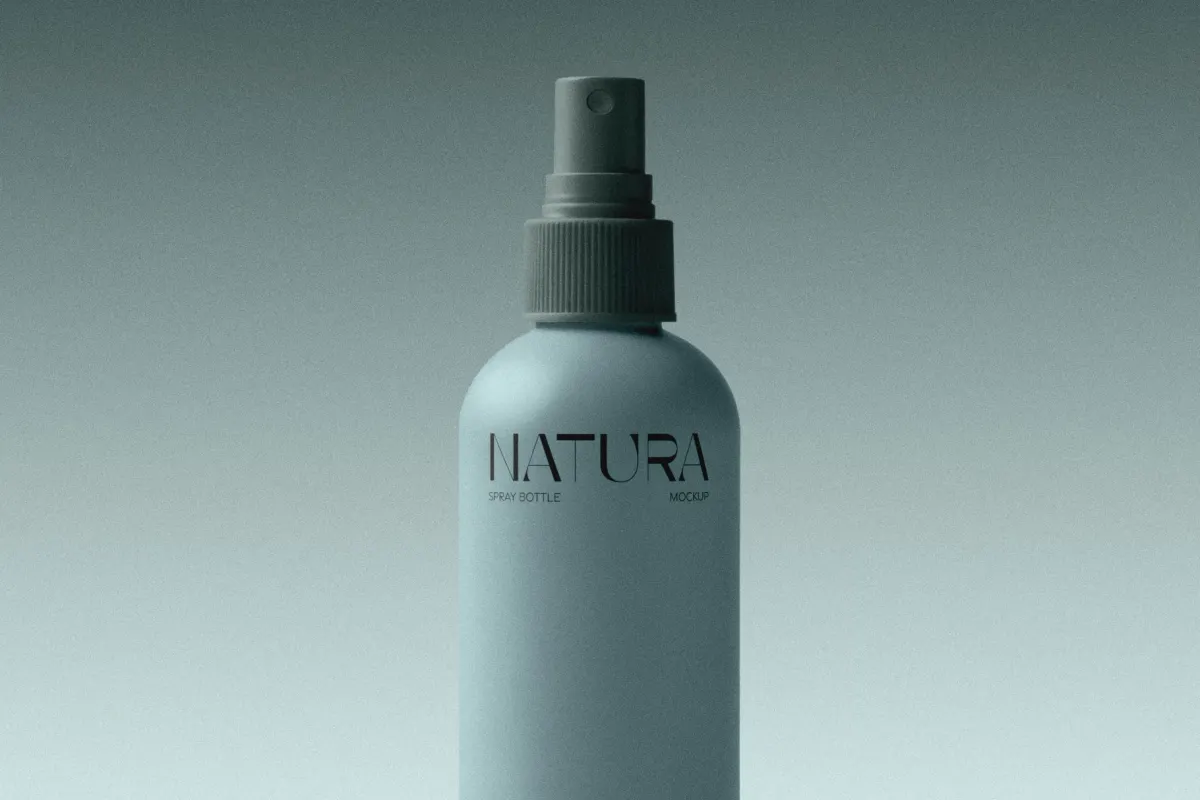 Hair Spray Bottle Mockup