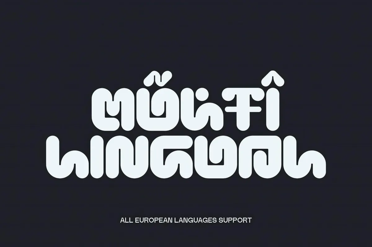Kiloy — Rounded Techno Font
