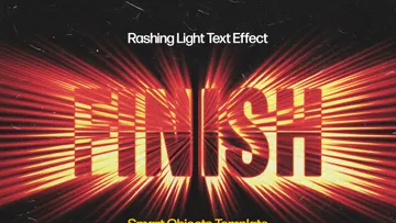Rushing Light Text Effect