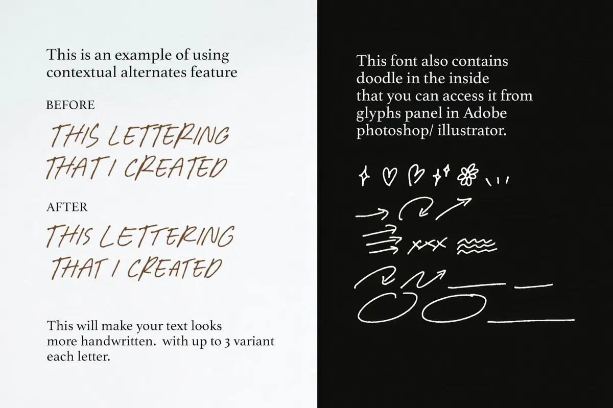 Fresh Concept — All-Caps Handwritten Font