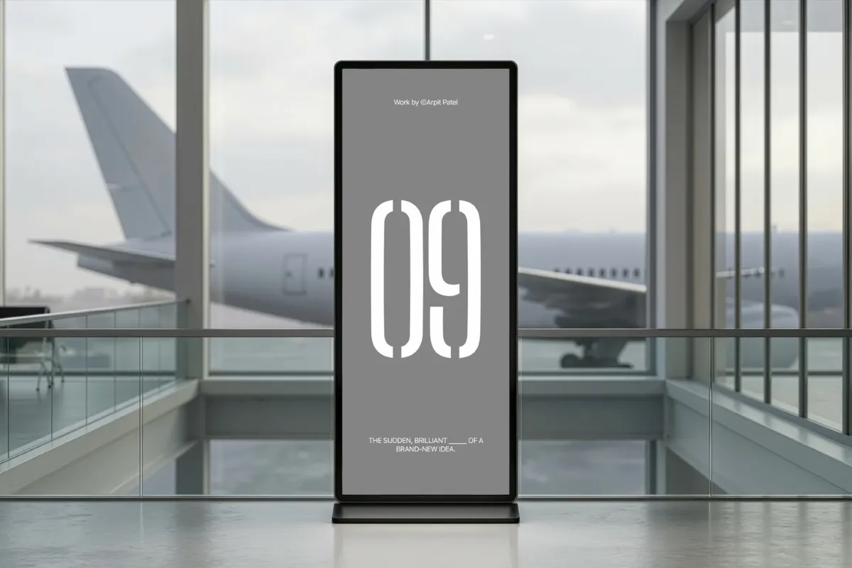 Airport Terminal Screen Mockup