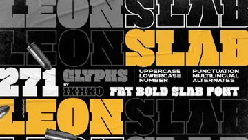 Leon Slab — Fat Font